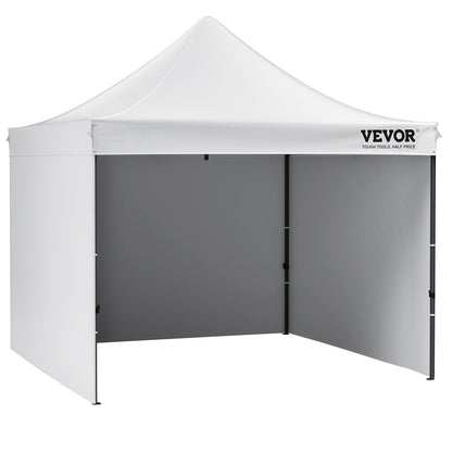 Pop Up Canopy Tent Outdoor Gazebo Tent 304.8 x 304.8cm with Sidewalls & Bag White