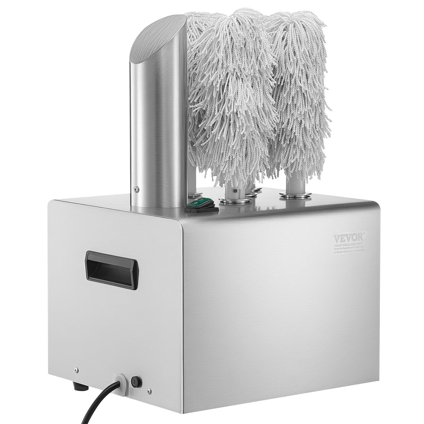 Wine Glass Polisher Machine, 5-Brush Glass Polishing Machine, 330 Cups/Hour Electric Commercial Glass Polisher for Champagne Glasses, Beer Cups, Mugs, Perfect for Bar Restaurant Kitchen