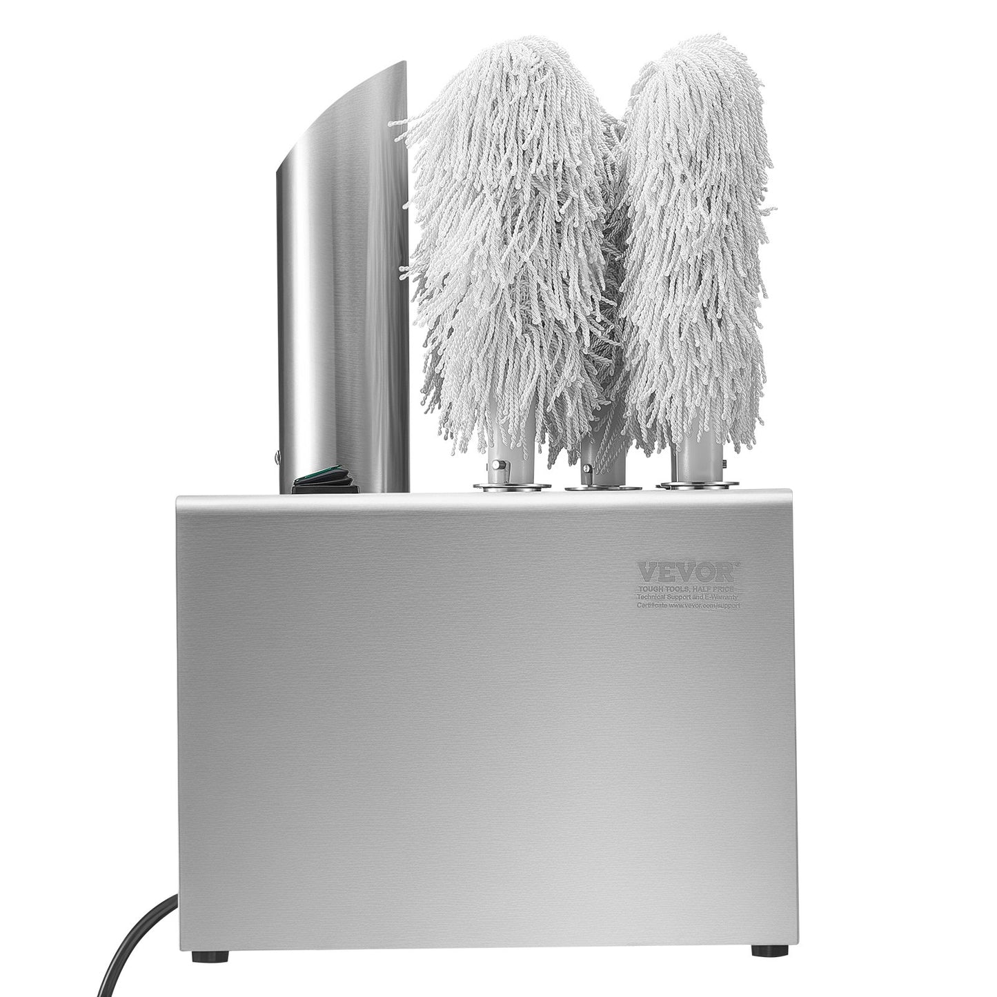 Wine Glass Polisher Machine, 5-Brush Glass Polishing Machine, 330 Cups/Hour Electric Commercial Glass Polisher for Champagne Glasses, Beer Cups, Mugs, Perfect for Bar Restaurant Kitchen