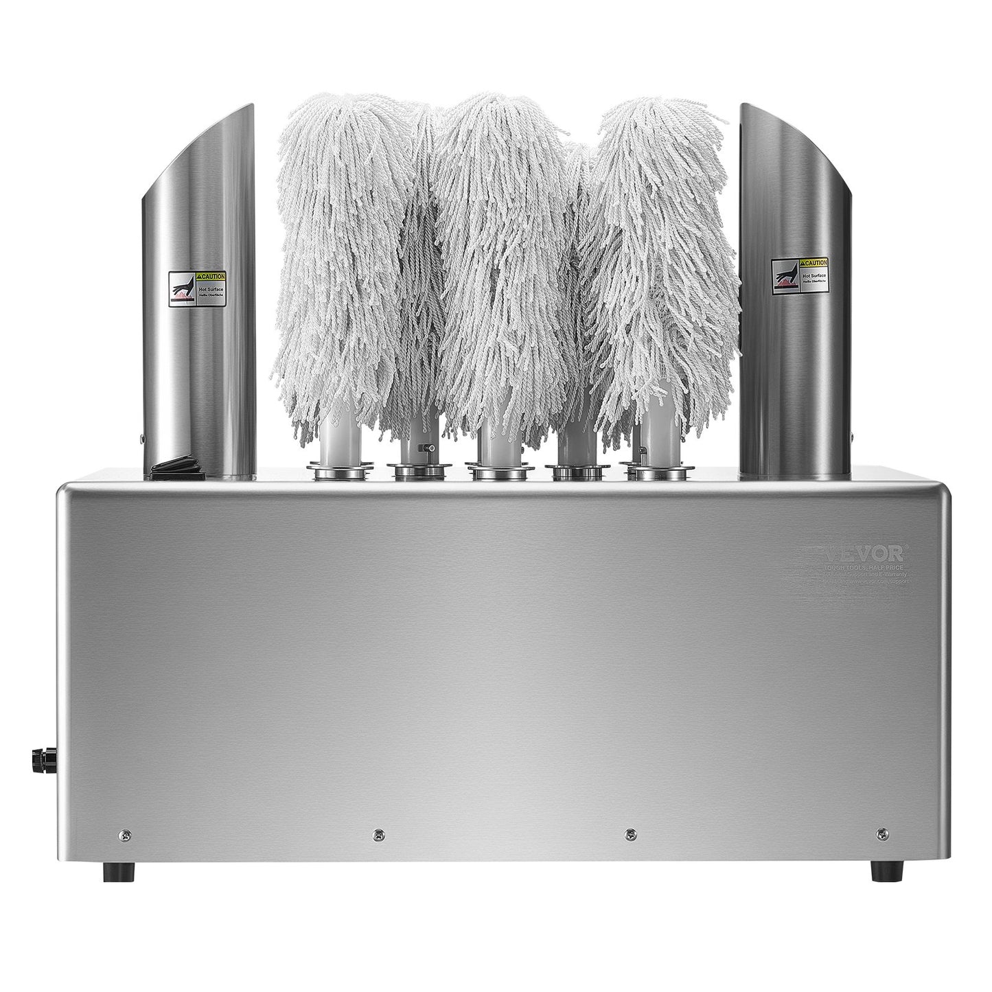 Wine Glass Polisher Machine, 8-Brush Glass Polishing Machine, 660 Cups/Hour Electric Commercial Glass Polisher for Champagne Glasses, Beer Cups, Mugs, Perfect for Bar Restaurant Kitchen