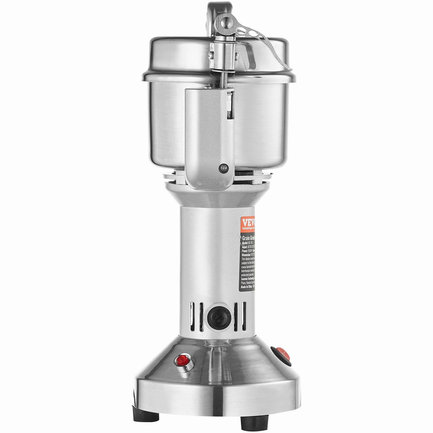 150g Electric Grain Mill Grinder, High Speed 850W Commercial Spice Grinders, Stainless Steel Pulverizer Powder Machine, for Dry Grains Spices Cereals Coffee Corn Pepper, Straight Type