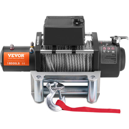 Electric Winch Truck 8,164.7 kg Steel Cable IP65 Waterproof Remote Control