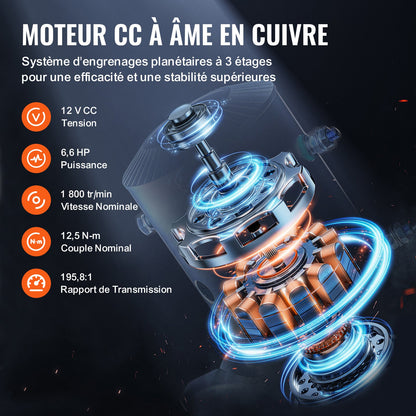 Electric Winch Truck 6123.5 kg Steel Cable IP65 Waterproof Remote Control