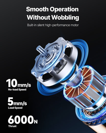 Electric Lift Table, 330 lbs Capacity Single Scissor Lift Table, 8 - 28 in Height Adjustable Lifting Platform, Coffee Table lift with 4 Wheels, for Material Handling and Transportation, Black