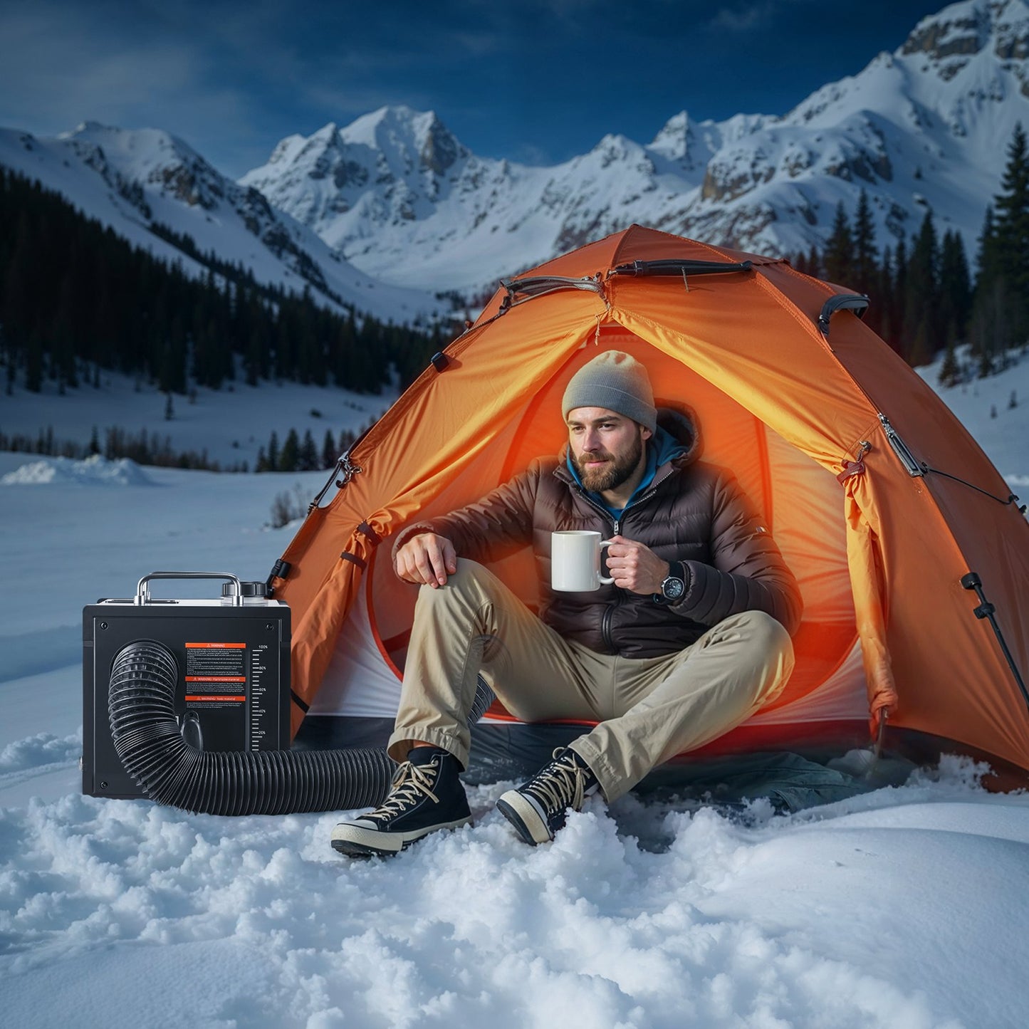 Diesel Heater, 8KW, DC 12V/24V, All in One Portable Diesel Air Heater with Bluetooth APP Control, Remote Control and LCD Screen, 7 L Fuel Tank for Trucks, Vans, RVs, Campers, and Garages