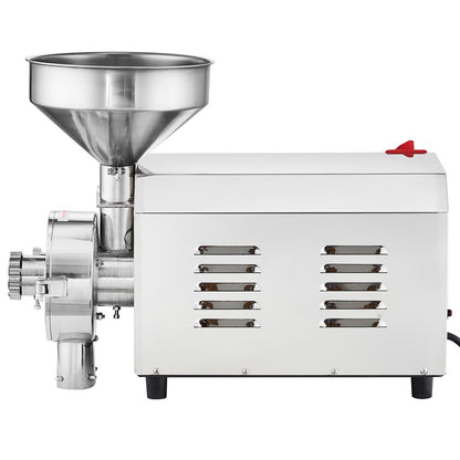 Soybean Grinder Commercial Grinding Machine for Spices 2200W Corn Mill Grinder 50 KG/H Stainless Steel Corn Grinder Industrial Flour Milling Machine for Pepper Soybean Peanut Corn Grains