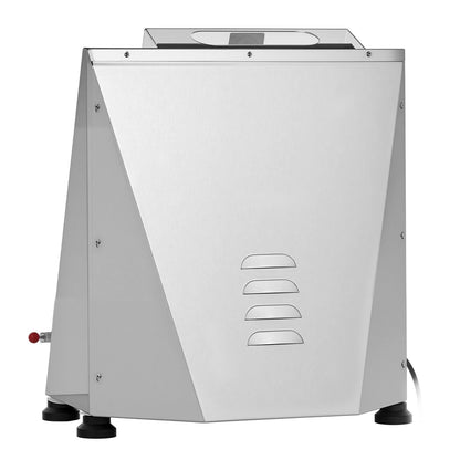 Pizza Dough Roller Sheeter, 3-16 Inch Semi-automatic Stainless Steel Pizza Press, Commercial Electric 390W Pasta Maker Machine, 260 pcs Per Hour, Adjustable Thickness, with Dough Press Lid