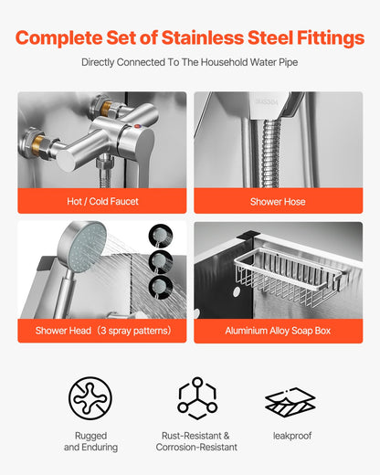 Elektrisk lyftbar hundtvättstation, 127 cm professionellt rostfritt stålbadkar med PE-vattenfilterbräda, kran och duschmunstycke, handfat för flera husdjur (höger dörr)