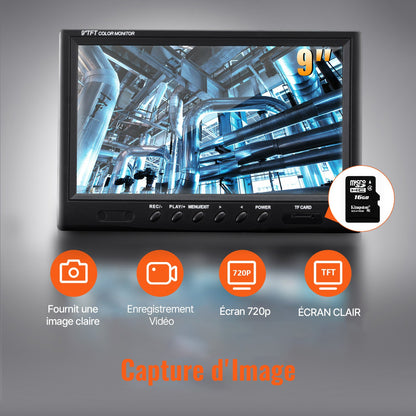 Sewer Camera Pipe Inspection Camera w/ 512hz Sonde 22.9 cm 720p Screen 50.3m