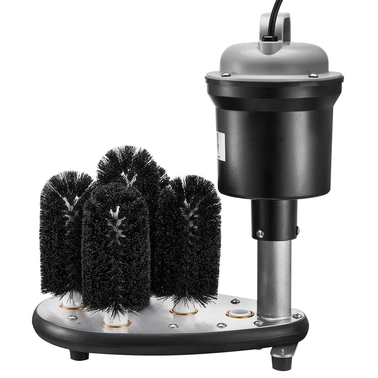 Electric Commercial Glass Washer, 5-Brush Bar Glass Cleaner, 1200 Cups/Hour Wine Glass Cleaning Machine, Bar Glass Washer for Champagne Glasses, Beer Cups, Mugs, Perfect for Bars and Cafes