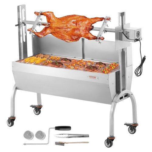 Rostspette Rotisserie BBQ Grill Gris Lamm Kyckling Stekgryta 52W 89,8 kg