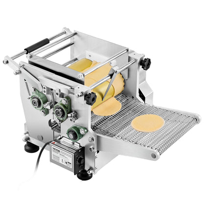 Electric Tortilla Maker, Automatic Corn Tortilla Making Machine with Non-Stick Coating and Two Molds(4 in + 6 in), Electric Chapatti Machine Suitable for Produce Sopes Roti Pita Tortilla Pizza