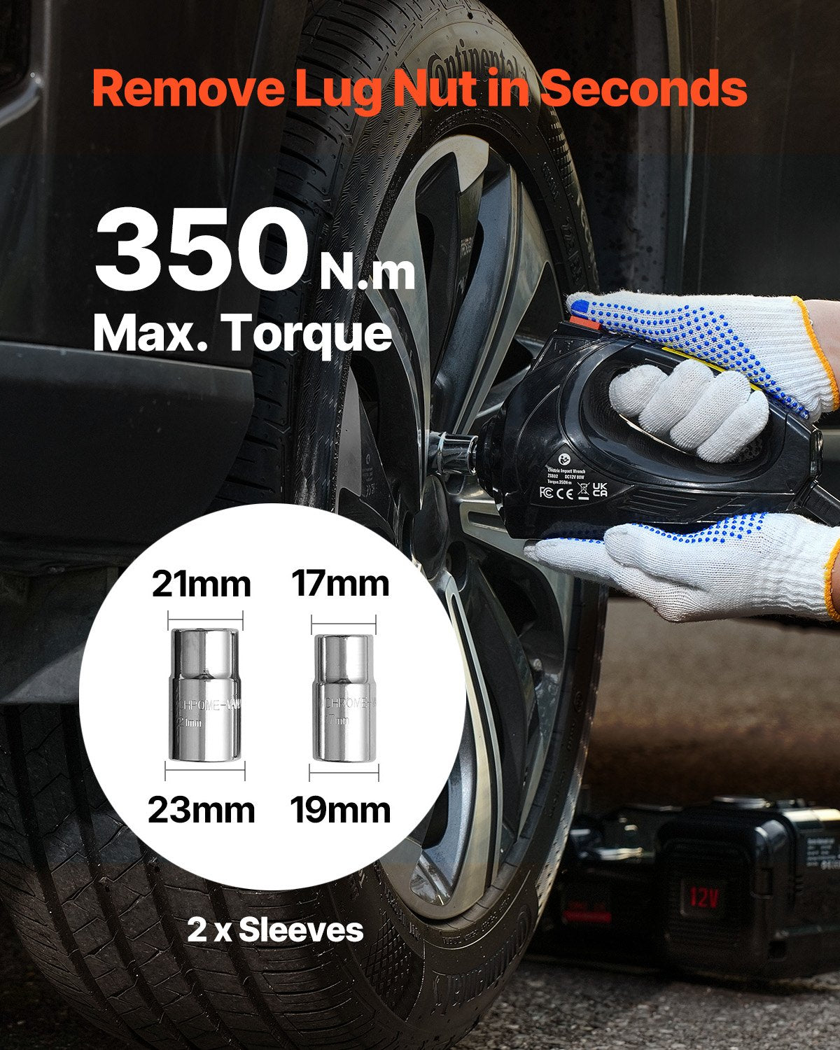 Eldomkraft, 5 ton/11000 lbs, hydraulisk domkraftslyft med inbyggd pump, 12V däckbyte med elektrisk slagnyckel och LED-lampa, bärbar domkraftssats för sedan, SUV, lastbil