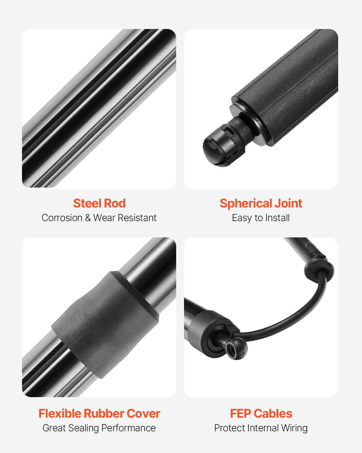 Rear Left & Right Tailgate Power Lift Support, Compatible with 2010-2023 VW Sharan (7N,7N1,7N2), Electric Tailgate Liftgate Power Hatch Shock Strut Replace OE# 7N0827851E 7N0827851G (2PCS)