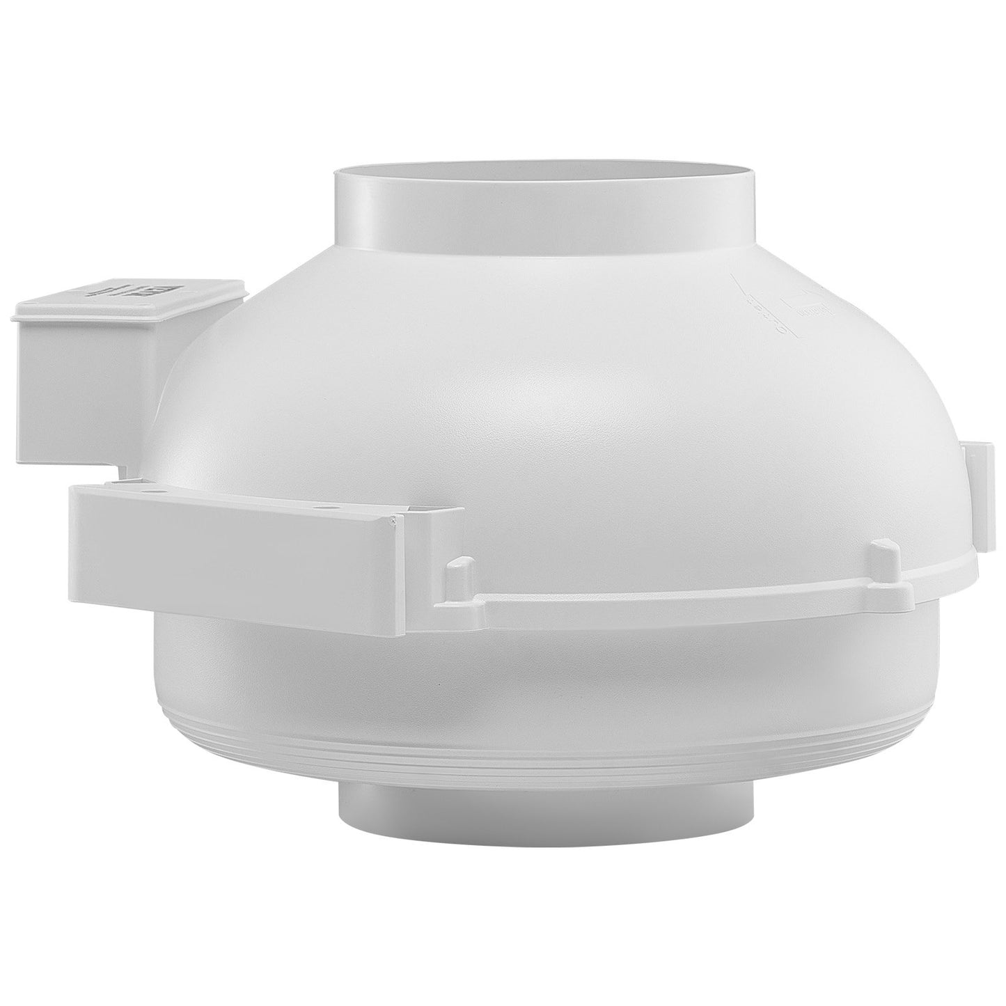 4 to 4.5 inch Radon Mitigation Fan System, Quiet 380 CFM Radon Mitigation Kit with 2 Couplers, Waterproof Radon Fan Electric Inline Duct Fan Exhaust Fan for Indoor Outdoor Ventilation