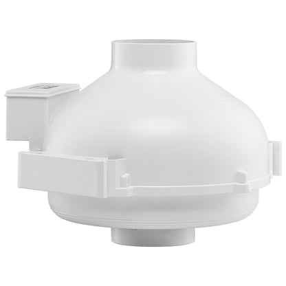 4 to 4.5 inch Radon Fan Installation Kit, Quiet 190CFM Radon Mitigation Fan System Kit with 2 Couplers, Pressure Indicator, Waterproof Inline Duct Fan Exhaust Fan for Indoor Outdoor Ventilation