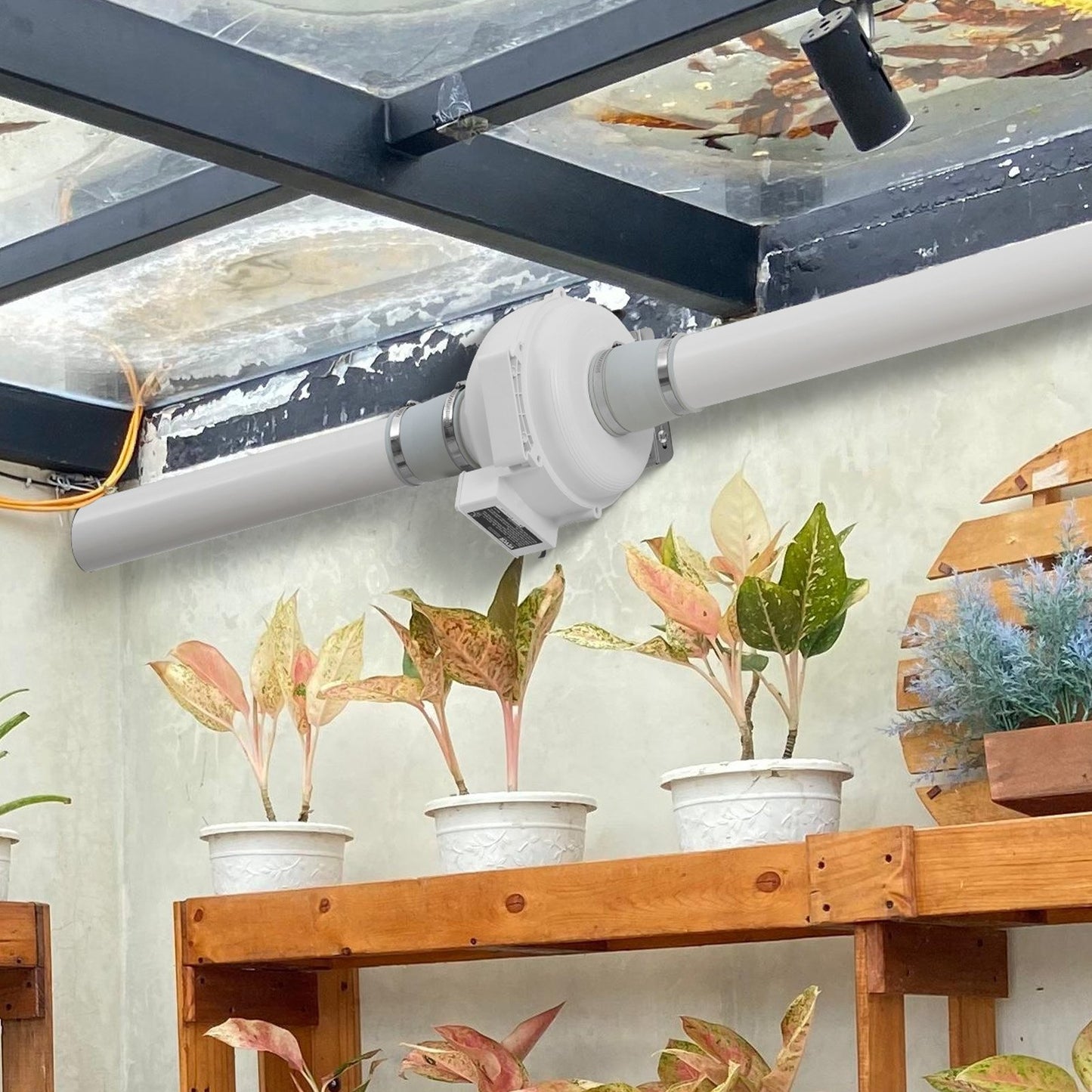 4 to 3.5 inch Radon Fan Installation Kit, Quiet 260CFM Radon Mitigation Fan System Kit with 2 Couplers, Pressure Indicator, Waterproof Inline Duct Fan Exhaust Fan for Indoor Outdoor Ventilation