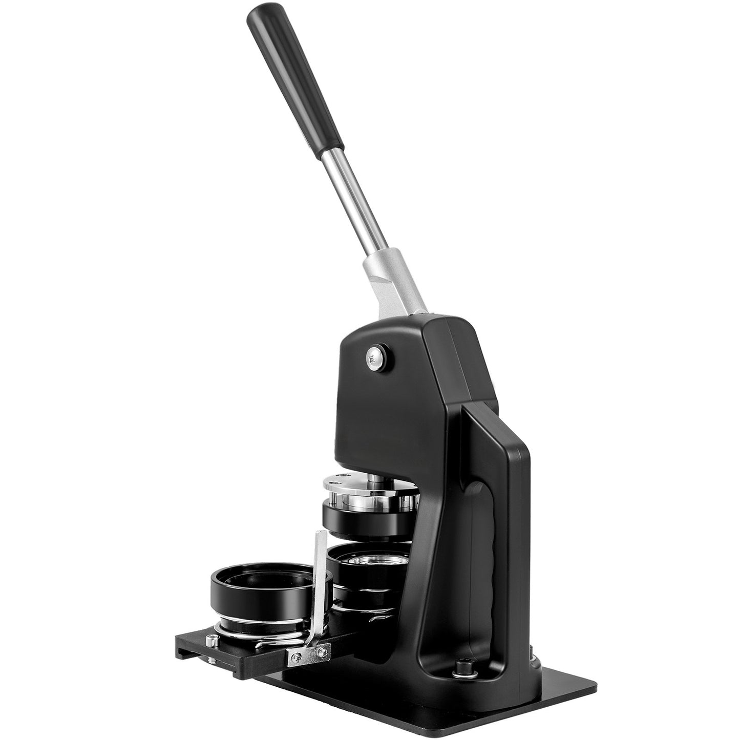 Knappmaskin, flera storlekar 1+2,25 tums stanspress för märkesmärken, barn DIY-presenter, knapptillverkningstillbehör med 500 st knappdelar och cirkelskärare och magisk bok