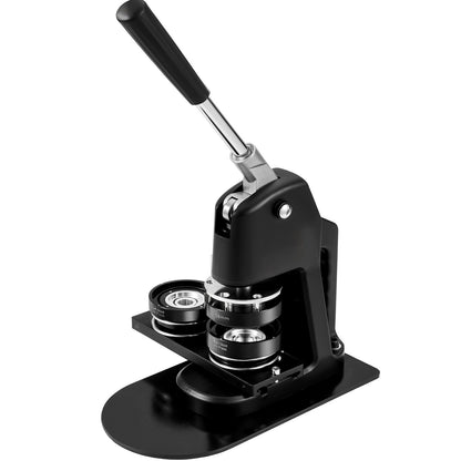 Knappmaskin, flera storlekar 1+2,25 tums stanspress för märkesmärken, barn DIY-presenter, knapptillverkningstillbehör med 500 st knappdelar och cirkelskärare och magisk bok