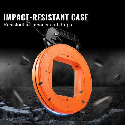 Fish Tape Wire Cable Line Puller 36mx3,1mm (120ft 1/8 in) Steel with High Plastic Case