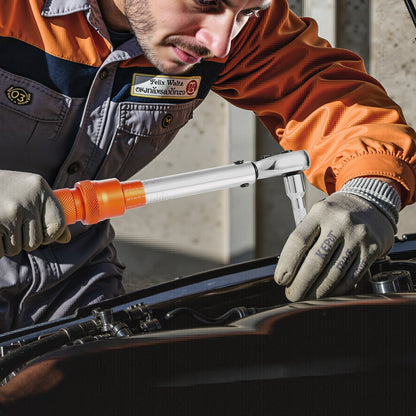 Click Torque Wrench Set, 1/4Inch Drive, 20-240 lbf-in / 2.3-27.1N.m, Dual-direction and Dual Range Scales, 72-Tooth, ±3% High Precision, with Bits, Sockets, Adapters, Extension Bar, Orange