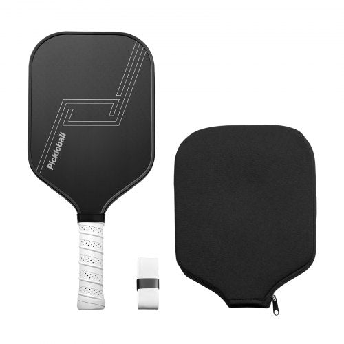 Pickleball Paddle, T700 Carbon Fiber Surface & Honeycomb Core, Professional Pickleball Paddle with Increased Power & Control & Spin, Pro Pickle Ball Racket for Adults, Men & Women, Black