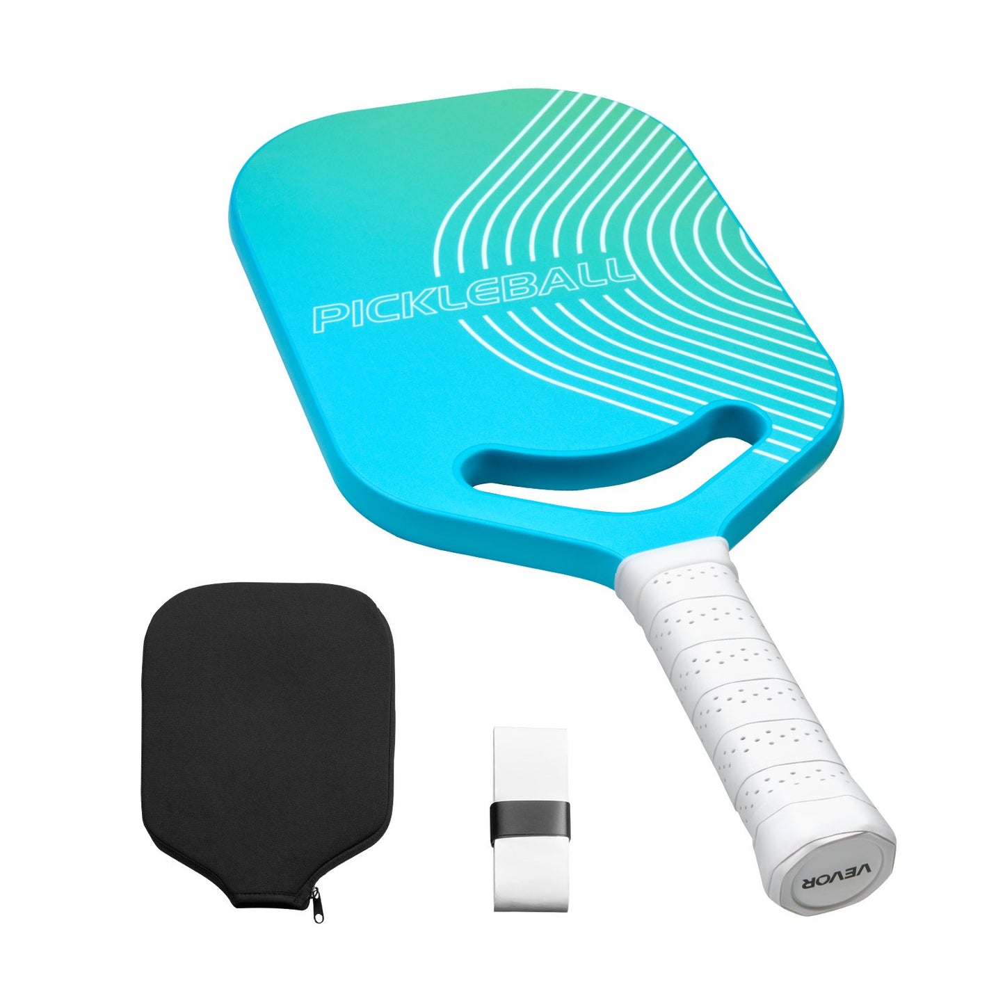 Pickleball-paddel med aerodynamisk hals, T700-kolfiberyta och kärna i honungskaka, professionellt pickleball-paddel med ökad kraft, kontroll och spinn, pickleball-racket för vuxna, män och kvinnor