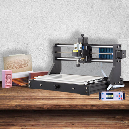 CNC 3018 Pro 300×180×45 mm CNC-maskin GRBL-styrd minigravör med offline-styrenhet 3-axlig gravyrmaskin för snidning, fräsning, plast, akryl, PVC, trä