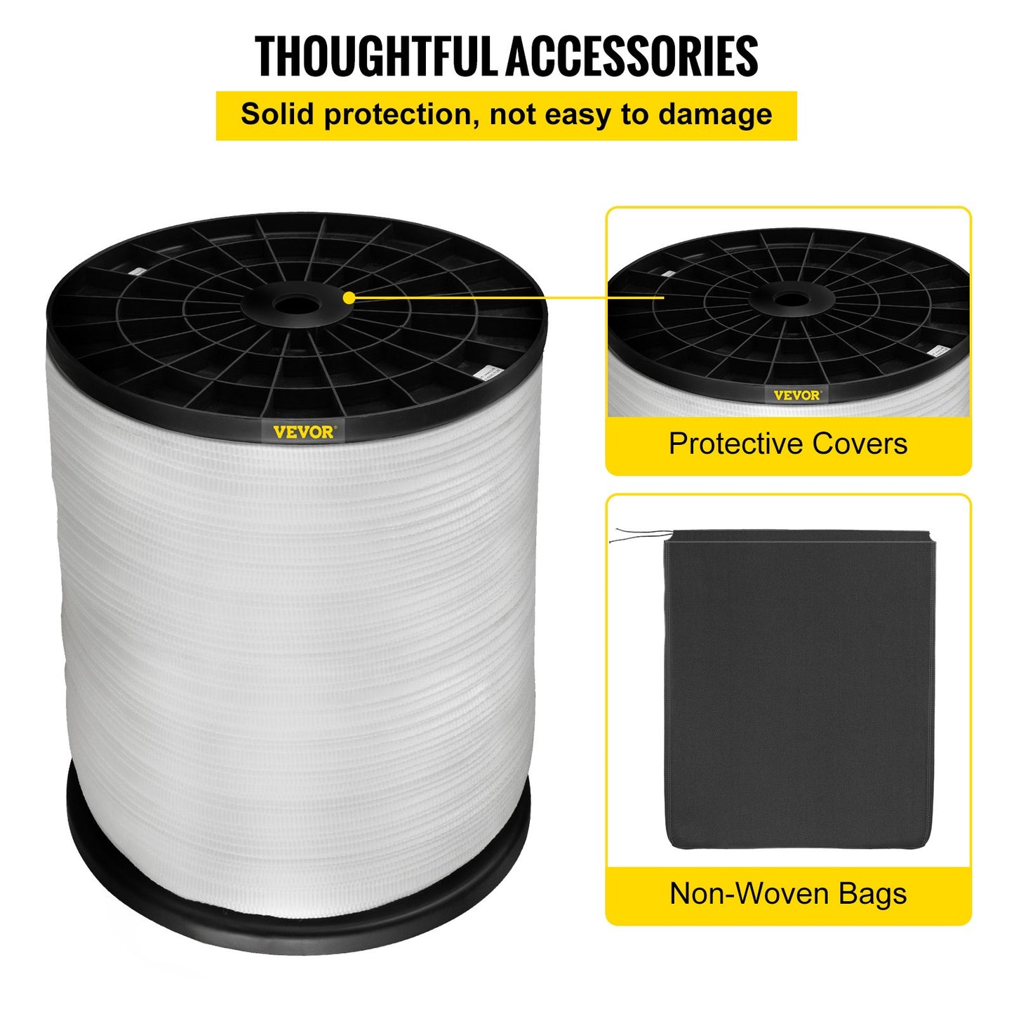 1250Lbs Polyester Pull Tape, 3153' x 1/2" Flat Tape for Wire & Cable Conduit Work Variable Functions, Flat Rope for Pulling/Loading/Packing in Any Weather CONDITON