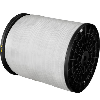 1250Lbs Polyester Pull Tape, 3153' x 1/2" Flat Tape for Wire & Cable Conduit Work Variable Functions, Flat Rope for Pulling/Loading/Packing in Any Weather CONDITON