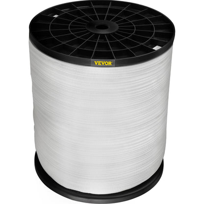1250Lbs Polyester Pull Tape, 3153' x 1/2" Flat Tape for Wire & Cable Conduit Work Variable Functions, Flat Rope for Pulling/Loading/Packing in Any Weather CONDITON