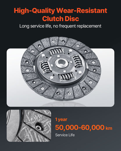 Kopplingssats med svänghjul, Extra kraftig OEM-kopplingssats, OEM-ersättningskopplingssats för växellåda, kompatibel med Audi A3 (8P1) från 2003-2010, A3 Cabriolet (8P7) från 2008-2009, A3 Sportback (8PA) från 2004-2010.