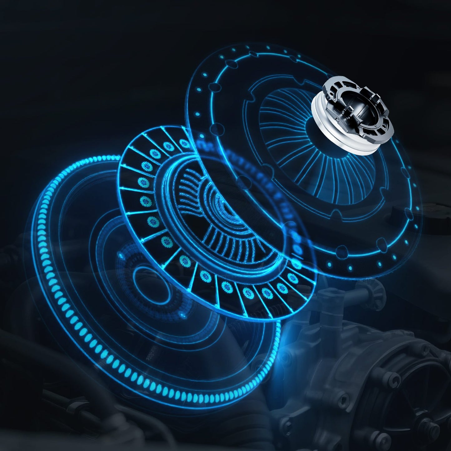 Kopplingssats med svänghjul, Extra kraftig OEM-kopplingssats, OEM-ersättningskopplingssats för växellåda, kompatibel med Audi A3 (8P1) från 2003-2010, A3 Cabriolet (8P7) från 2008-2009, A3 Sportback (8PA) från 2004-2010.