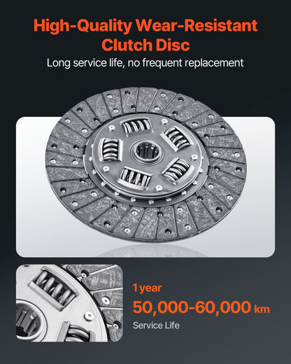Kopplingssats med tryckplatta, Extra kraftig OEM-kopplingssats, OEM-ersättningskopplingssats för växellåda, kompatibel med 2004-2006 Smart FORFOUR (75 hk), 2005-2006 FORFOUR (64 hk), 2007 FORTWO Cabriolet