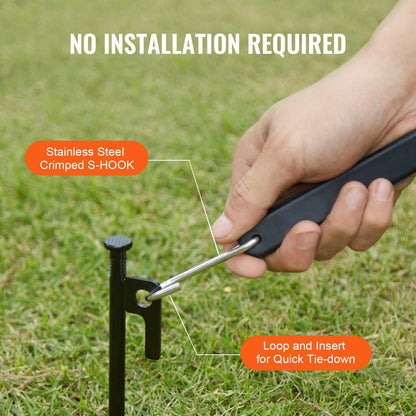 10 Piece Flat Bungee Cord, 20 mm Heavy Duty Bungee Straps with Steel S-Hooks, 36" Elastic Bungee Rope for Cargo, Tarps, Trucks and Tent, Black