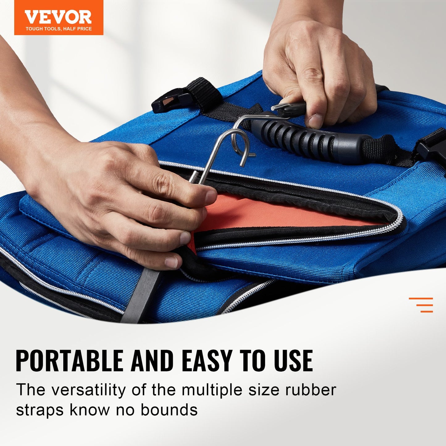 20 Piece Flat Bungee Cord, 20 mm Heavy Duty Bungee Straps with Steel S-Hooks, Includes 15", 21", 36", Elastic Bungee Rope for Cargo, Tarps, Trucks and Tent, Black