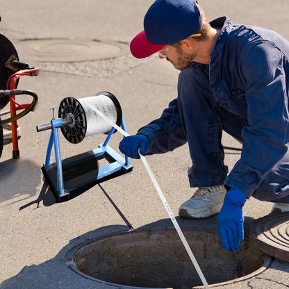 Polyesterdragtejp, 1/2" x 528' platt rep, dragkapacitet 1250 lbf, tryckt vävband för kabeldragning för förpackningar, trädgårdsskötsel, kommersiell el, rörledningsarbeten, vit