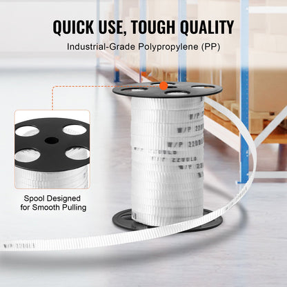 Polyester dragband, 1,5 mm x 32 m, draghållfasthet 1140 kg