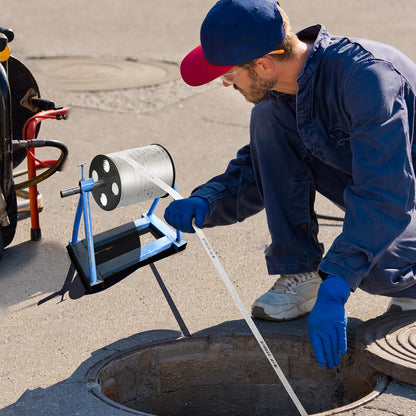 Polyesterdragtejp, 3/4" x 265' platt rep, dragkapacitet 2500 lbf, tryckt vävband för kabeldragning för förpackningar, trädgårdsskötsel, kommersiell el, rörledningsarbeten, vit