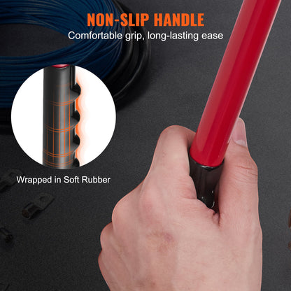 Battery Cable Lug Crimping Tool, 10-1/0AWG with Cable Cutter and 48PCS Copper Ring Terminals, 6 Wire Sizes Crimping Die and 100pcs Heat Shrink Tubes, for Heavy Duty Wire Lugs