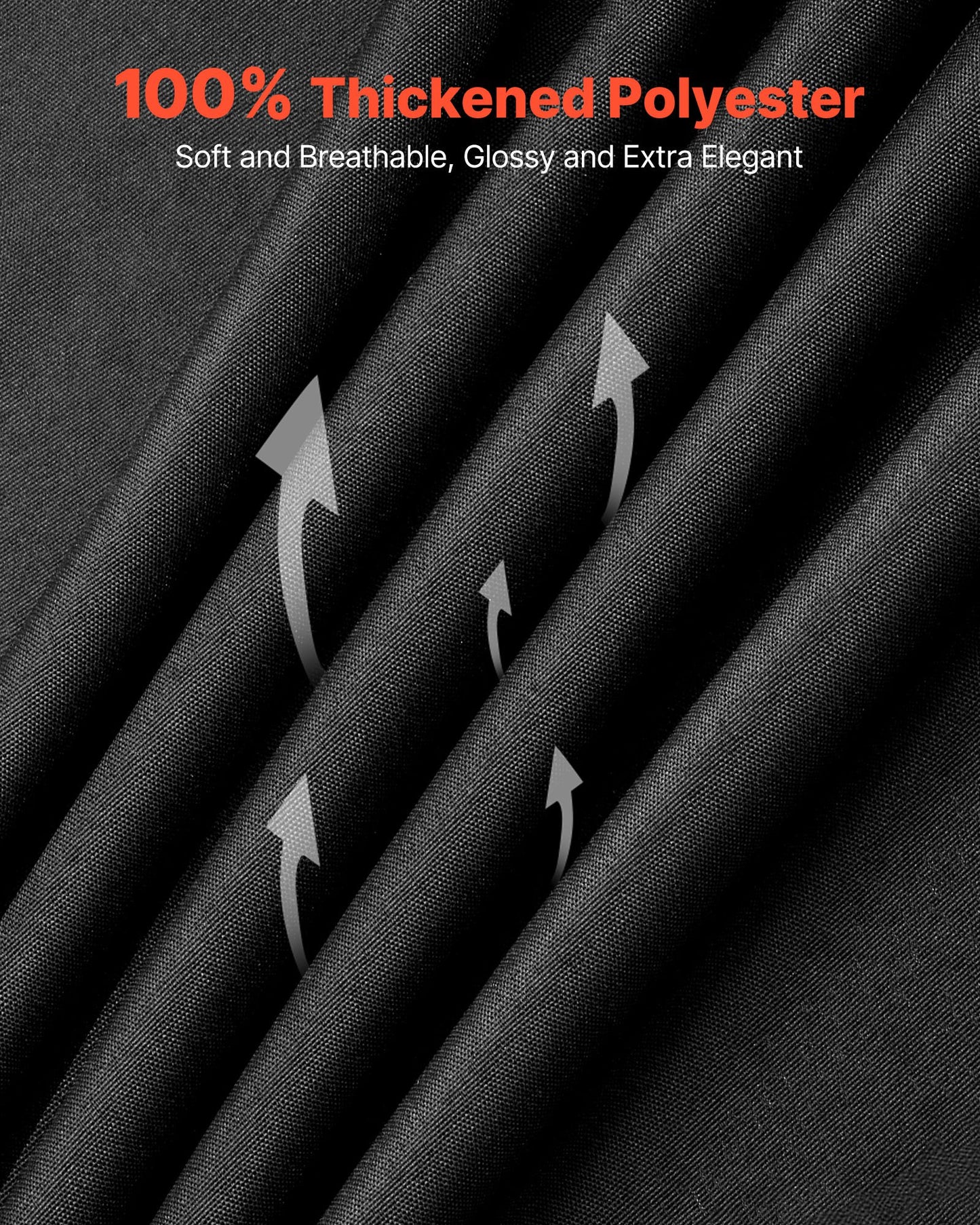 Black Tablecloths for Rectangle Tables, 6 Pack, 70 x 120 Inches, Reusable and Machine Washable Table Clothes, Wrinkle-Resistant Polyester Fabric Table Covers for Wedding, Party, Banquet