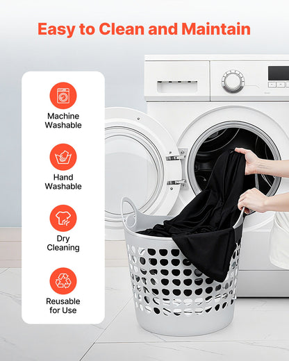 Black Tablecloths for Rectangle Tables, 6 Pack, 70 x 120 Inches, Reusable and Machine Washable Table Clothes, Wrinkle-Resistant Polyester Fabric Table Covers for Wedding, Party, Banquet