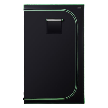 Indoor Grow Tent, 120 x 120 x 200 cm, 600D High Reflective Mylar, Indoor Plant Tent with Observation Window, Floor Tray & Zipper, Heavy Duty Growing Tents for Fruit Flower Veggie