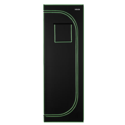 Indoor Grow Tent, 60 x 60 x 180 cm, 600D High Reflective Mylar, Indoor Plant Tent with Observation Window, Floor Tray & Zipper, Heavy Duty Growing Tents for Fruit Flower Veggie