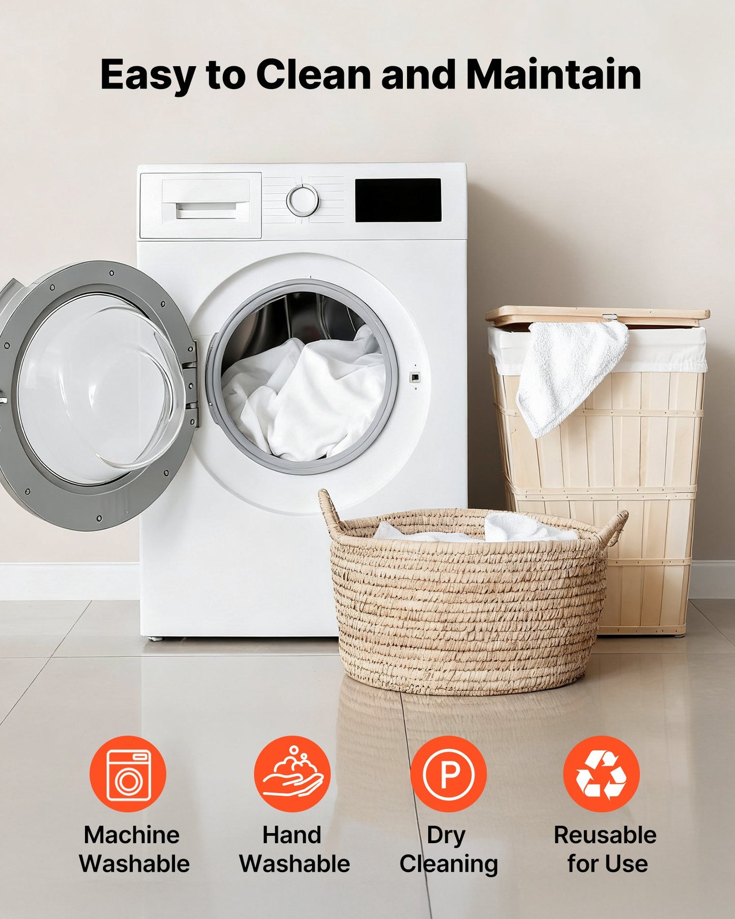 6 Pack Table Cloth for 8FT Rectangular Fitted Events, Wrinkle-Resistant Stretch White Table Covers, Washable Spandex Tablecloth Protector, for Party, Wedding, Cocktail, Banquet, Festival