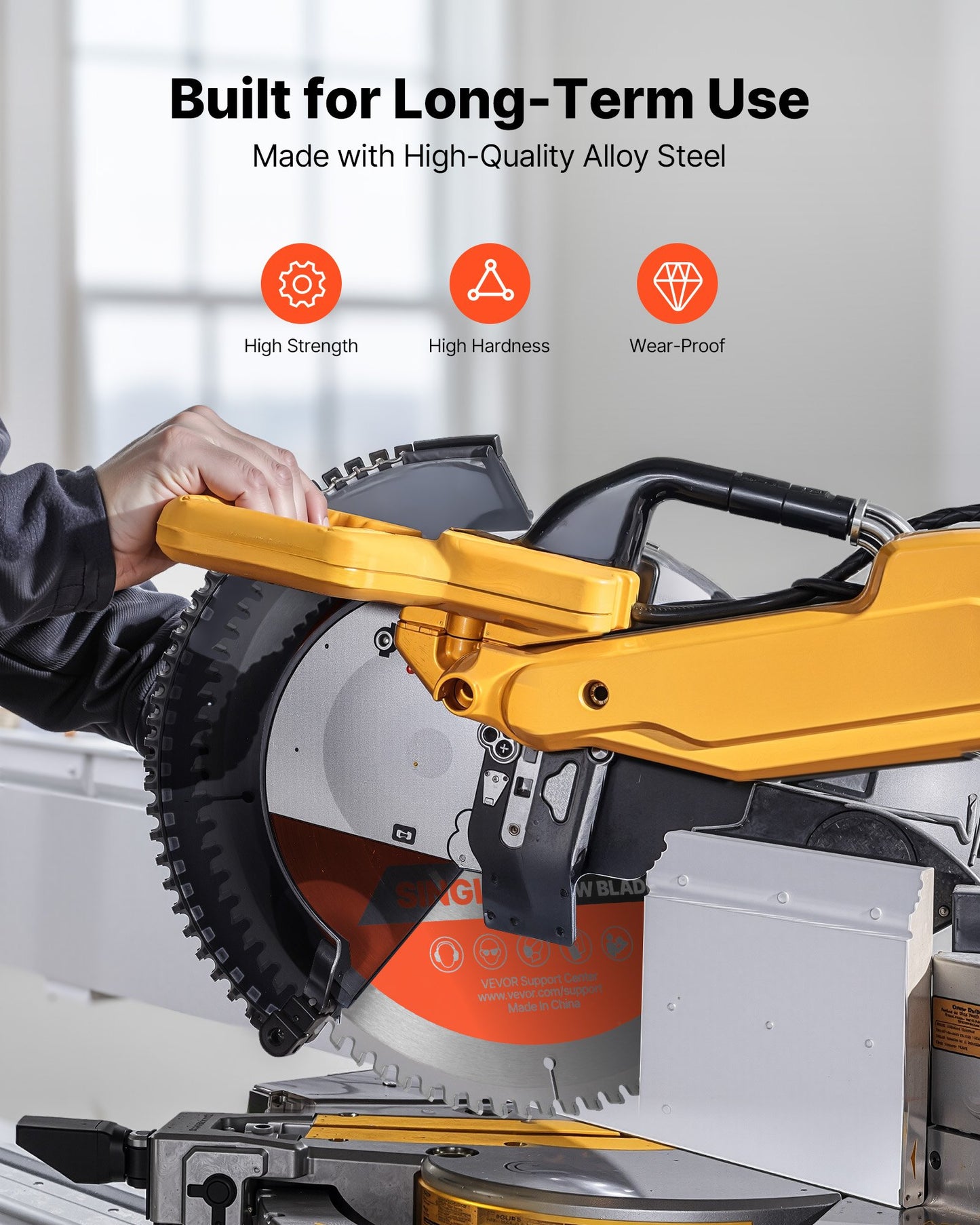 Cirkelsågklinga, 254 mm diameter, 80 vassa legeringständer, 15,875 mm spindel, fin yta, aluminiumskärklinga för cirkelsåg, med ljudreducerande värmeventiler, för skärning av stål och metall