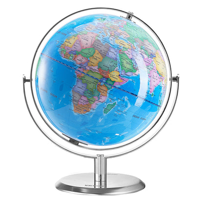 Talking World Globe, 9 in/228.6 mm, Interactive Globe for Kids Early Learning Teaching, Educational Globe with Smart Talking Pen LED Night Light USB Interface, Gifts for Children Boys & Girls (Map Language: English)