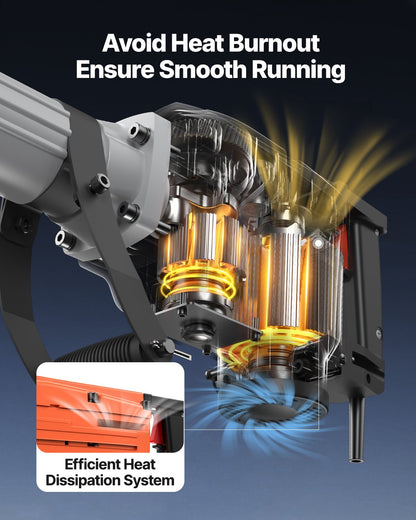 Demolition Jack Hammer Concrete Breaker 2200W Electric Hammer 2 Chisel Bits