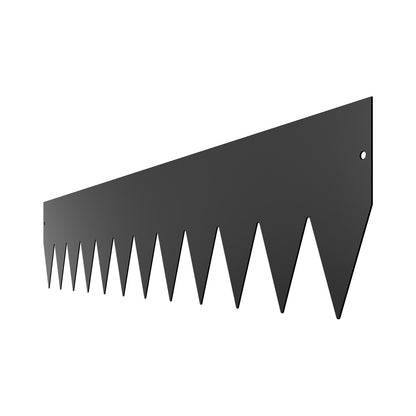 Stålkantlist, 3-pack 40 x 8 tum rostbeständig metallkantlist, böjbar trädgårdskant, kraftig gräsmatta, lätt att installera, rabattgångavdelare svart