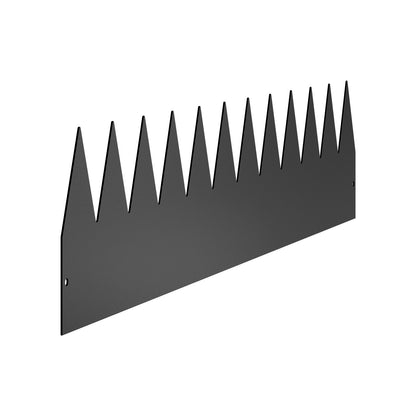 Stålkantlist, 3-pack 40 x 8 tum rostbeständig metallkantlist, böjbar trädgårdskant, kraftig gräsmatta, lätt att installera, rabattgångavdelare svart